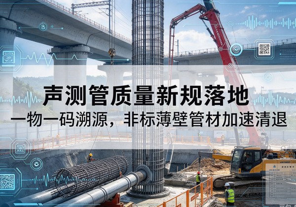 普陀声测管质量新规落地，一物一码溯源，非标薄壁管材加速清退